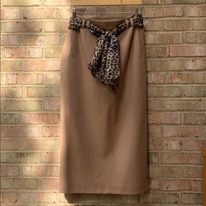 Rafaella camel color wool skirt